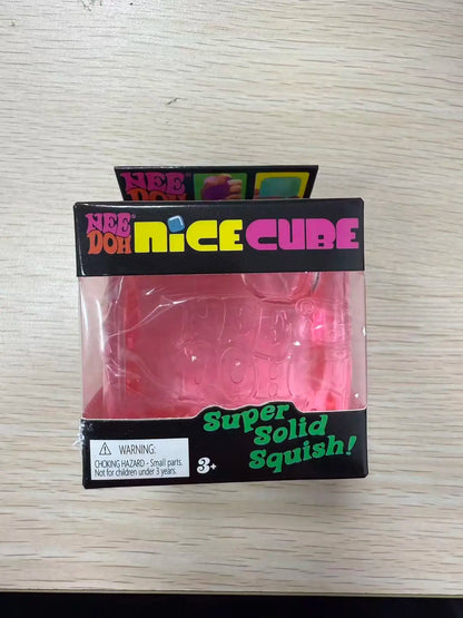 Needoh Nice Cube Sensory Stress Reliever Fidget Tool for Anxiety &Focus Desk Sensory Cube for Adults & Anti-Anxiety Squeeze Kids
