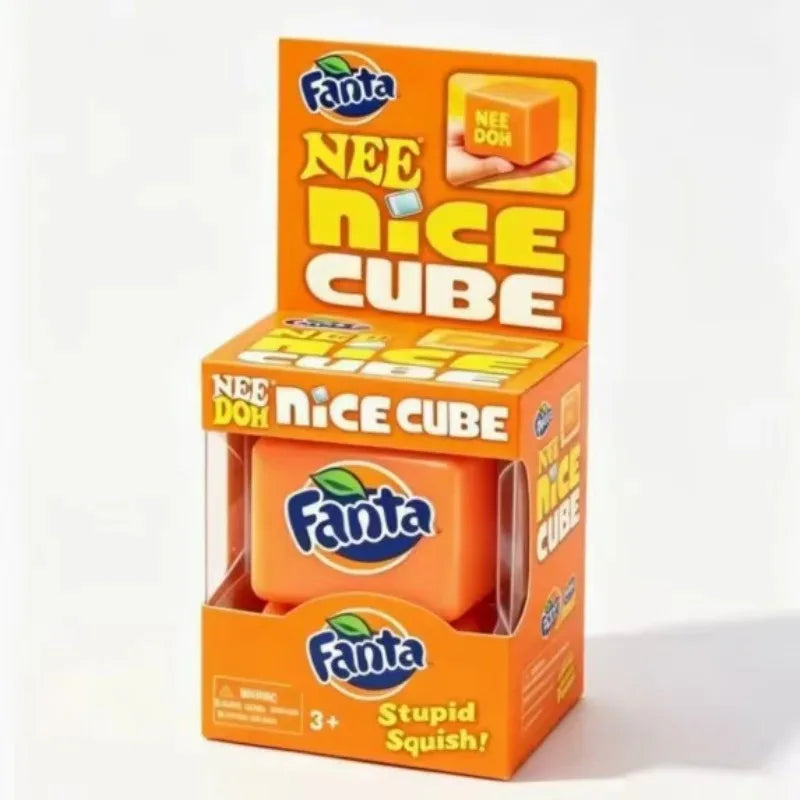 Needoh Nice Cube Sensory Stress Reliever Fidget Tool for Anxiety &Focus Desk Sensory Cube for Adults & Anti-Anxiety Squeeze Kids