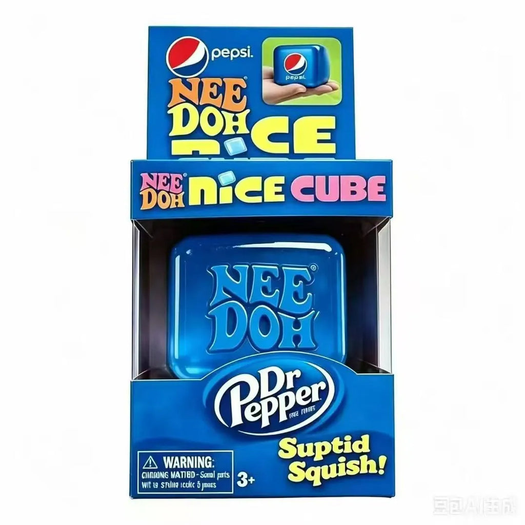 Needoh Nice Cube Sensory Stress Reliever Fidget Tool for Anxiety &Focus Desk Sensory Cube for Adults & Anti-Anxiety Squeeze Kids